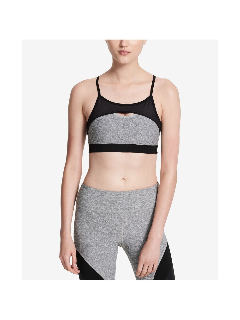 Calvin Klein Womens Performance Keyhole Medium Support Sports Bra Size 2XL
